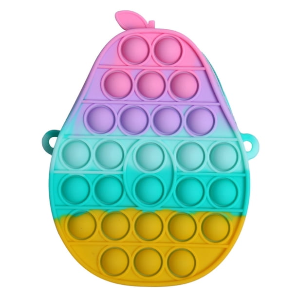 Bubble Wallet Anti-Estrés Push Bubble Toy Silicona Squeezing Toy Bag Regalo Para Niños Kid matsuzay HA041363-03