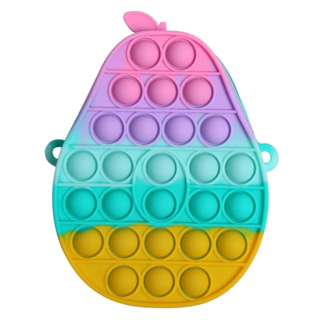 Bubble Wallet Anti-Estrés Push Bubble Toy Silicona Squeezing Toy Bag Regalo Para Niños Kid Serendint HA041363-03