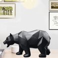 thumbnail image 3 of Escultura Oso Estatua de resina Decoración del hogar Geométrica Artesanía Moderna Afortunado Sencillez, 3 of 5