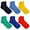 Multi Assorted Solid, variant on Polo Ralph Lauren Men's 6-Pack Multi Stripe Quarter Sock, Grey Assorted, 10-13
