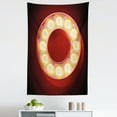 thumbnail image 1 of Letter O Tapestry, Entertainment World in Vegas Theme Vintage Casino Nightclub Theater Typeset, Fabric Wall Hanging Decor for Bedroom Living Room Dorm, 5 Sizes, Ruby Yellow Black, by Ambesonne, 1 of 1