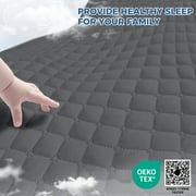 Kayfia Waterproof Mattress Protector, Full Size Soft Breathable 3D Air Fabric Mattress Cover, Noiseless Mattress Pad with Deep Pocket 6“-21” Machine Washable, Gray