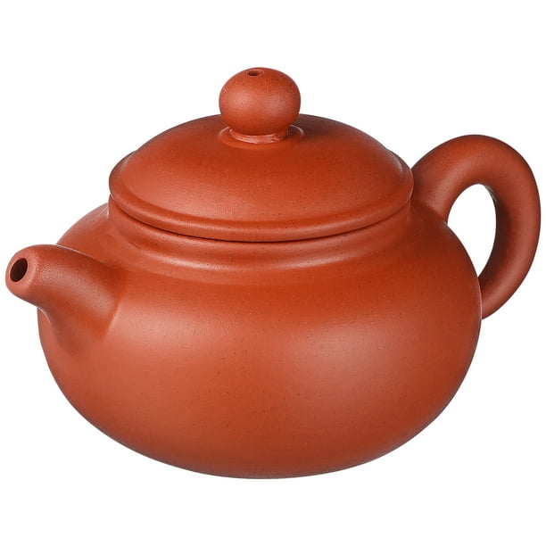 Tetera de arcilla púrpura, tetera pequeña Vintage, tetera de té suelta para salón de té