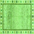 thumbnail image 1 of Ahgly Company Indoor Square Abstract Green Modern Area Rugs, 3' Square, 1 of 4