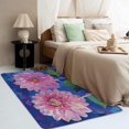 thumbnail image 3 of Dahlia Rugs for Living Room Bedroom - Flower Rug 6x8 - Floral Carpet for Home Decor - Washable Non Slip Patterned Indoor Large Area Rug - Soft & Low Pile (ZL&883), 3 of 7