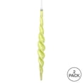 thumbnail image 3 of Vickerman 14.6" Lime Shiny Spiral Icicle Christmas Ornament, Pack of 2, 3 of 4