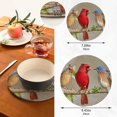 thumbnail image 3 of SKYSONIC Winter Cardinals Bluebirds Pot Holders Trivets, 2 Pcs Heat Resistant Trivets,Tree Branch Cotton Thread Weave Mats for Hot Pads Pans Pot Bowl Teapot for Kitchen Decor, 3 of 7
