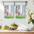 thumbnail image 3 of Easter Bunny Kitchen Towels Set of 3, Colorful Eggs Spring Grass Purple Blue Wooden Absorbent Dish Towels for Kitchen, Microfiber Hand Towel, Quick Drying Tea Towel for Cleaning Decorative Dishcloths, 3 of 7
