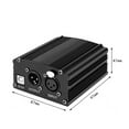 thumbnail image 4 of 3X 1-Channel 48V Phantom Power Supply with XLR 3 Pin Microphone Cable for Condenser Microphone Music Recording Equipment, 4 of 8