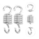 thumbnail image 2 of EeaseMX 2 hamacas colgantes de acero inoxidable de alta resistencia con resorte y ganchos giratorios dobles (6,7 mm), 2 of 7