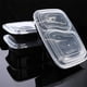 thumbnail image 2 of Cateissary 20 unids/set exquisita caja de almacenamiento artesanal-buena sensación de mano y gran capacidad contenedores de almacenamiento de Mostrada Transparente 800ml 20 piezas con tapa, 2 of 6