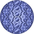 thumbnail image 1 of Ahgly Company Indoor Round Patterned Sky Blue Dress Blue Area Rugs, 7' Round, 1 of 6