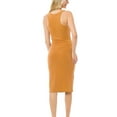 thumbnail image 4 of MixMatchy Women's Sleeveless Racerback Scoop Neck Bodycon Mini Dress, 4 of 4