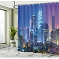 thumbnail image 5 of Ambesonne Colorful Shower Curtain, Cityscape Kuala, 69"Wx84"L, Multicolor, 5 of 5