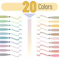 thumbnail image 2 of Iluminadores estéticos Mr. Pen con punta cincelada, colores pastel, 20 unidades, 2 of 9