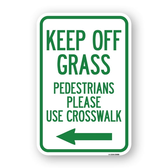 SignMission A-1824-23888 18 x 24 in. Aluminum Sign - Lawn Boss Sign Stake Kit