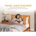 thumbnail image 3 of CL.HPAHKL Bed Frame Queen Size with Headboard, Solid Wood Foundation Queen Platform Bed, 13 Strong Wood Slats Support Mattress Frame Bed, Queen Bed Frame No Box Spring Needed, Easy Assembly, No Noise, 3 of 7