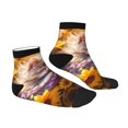 thumbnail image 6 of Salouo Cute Cat Sunflower Pattern Unisex Middle Tube Socks,Middle-Finger Knee High Socks Over The Calf Tube Stocking Crew Stockings for Women and Men Tube Socks, 6 of 8