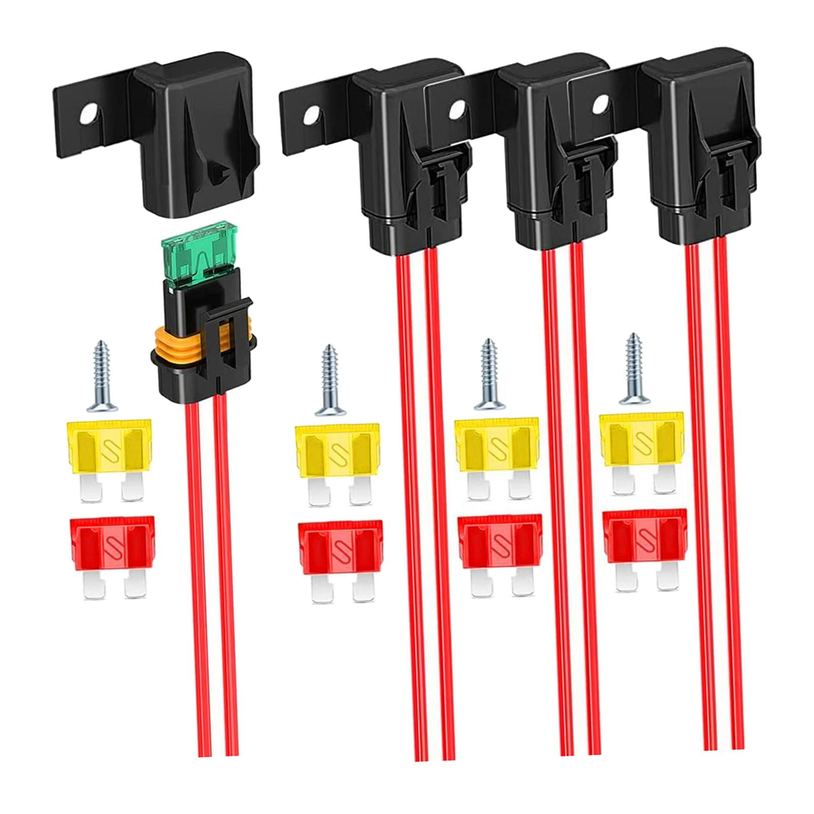 LeeQinersw Inline Fuse Holder 40A Wiring Harness for Motorcycle Marine Boat Vehicle