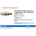 thumbnail image 2 of Intake Manifold Temperature Sensor - Compatible with 1988 - 1989 Merkur Scorpio 2.9L V6, 2 of 2
