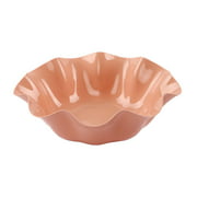 Snack Dish All-purpose Ruffled Design Plastic Non-slip Salad Kitchen Bowl For Office
