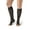 Black, variant on Ames Walker AW Style 41 Sheer Support 15-20 mmHg Moderate Compression Open Toe Knee High Stockings Nude Large