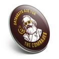 thumbnail image 2 of Saturdays Are For The Comrades Communists Funny Humor Metal 1.1" Tie Tack Hat Lapel Pin Pinback, 2 of 5