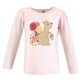 thumbnail image 4 of Hudson Baby Infant and Toddler Girl Long Sleeve T-Shirts, Fall Pumpkin Spice, 5 Toddler, 4 of 7