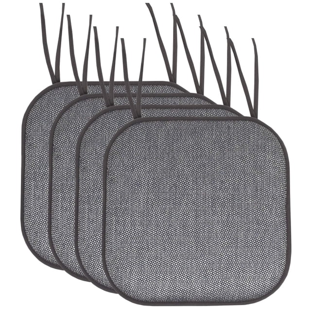 Cojín para silla Sweet Home Collection, espuma viscoelástica, 40 x 40 cm, paquete de 4 unidades