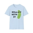 thumbnail image 2 of Dill With It, Gildan Unisex Softstyle T-Shirt, Pickle Graphic Tee, S-3XL, 2 of 5