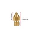 thumbnail image 2 of Impresora 3D MK8 Kit de cabezales de boquilla de latón Cabezales extrusoras Kit de pinzas de aguja de limpieza, 0,3 mm 27 Piezas tholdsy EL4446-02B, 2 of 2