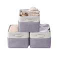 thumbnail image 1 of DECOMOMO Lot de 3 Bacs de Rangement Pliables et Robustes avec Poignées, Idéal pour Organiser Étagère, Chambre de Bébé, Maison, Garde-Robe et Bureau, 1 of 6