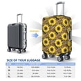 thumbnail image 2 of Travel Luggage Cover Protector - Sunflowers leopard Aesthetic yellow Anti-Scratch Suitcase Covers Fits 18-32 Inch Luggage, 2 of 5