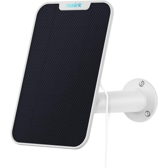 Reolink Solar Panel White - Work with Reolink Rechargeable Battery Cameras Argus 2/Argus Pro/Go/Argus PT/Argus Eco/Argus 3