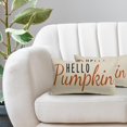 thumbnail image 2 of Hello Pumpkin Pillow Covers 12x20 Set of 2 Autumn Fall Decorations Black Orange Print Decorative Throw Pillows Outdoor Thanksgiving Pillowcase Lumbar Linen Cushion Case for Home Sofa Couch Bed, 2 of 6