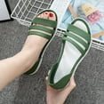 thumbnail image 5 of KIJBLAE Women's Summer Jelly Sandals Female Beach Shoes Open Toe Flats Non-Slip Soft Bottom Sandals Ladies Garden Clogs Jelly Shoes Green 37, 5 of 6