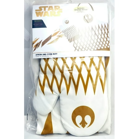 

star wars the last jedi pinache oven mitt and apron set