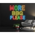 thumbnail image 4 of Glowneon More BBQ Please Neon Sign, BBQ Restaurant Signboard Decor, 4 of 4