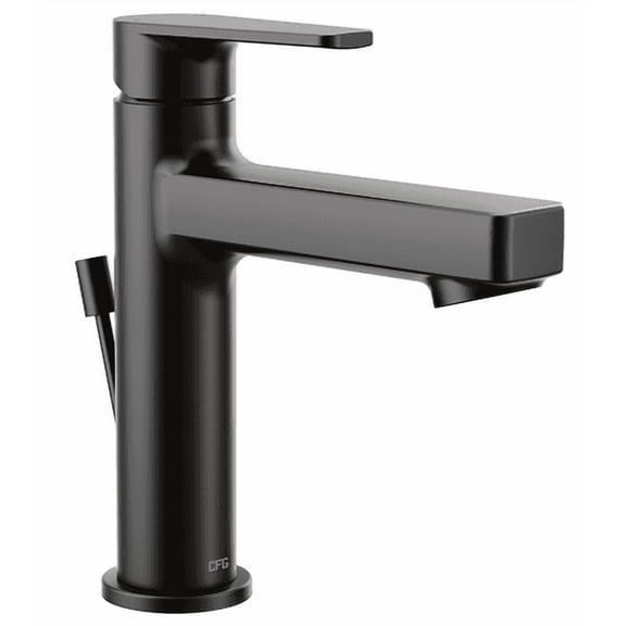 Moen 40051BL Slate Matte black one-handle low arc bathroom faucet