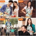 thumbnail image 7 of Husky and Pioneer Flower Apron-Garden Aprons for Women with Pockets-Cotton Linen Waterproof Kitchen Cooking Gardening Aprons Adjustable for Kitchen,Cooking,BBQ and Salon 33x27 Inch, 7 of 7
