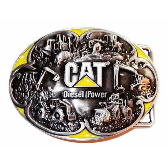 Caterpillar CAT Diesel Power Metal w/ Enamel Accents Belt Buckle