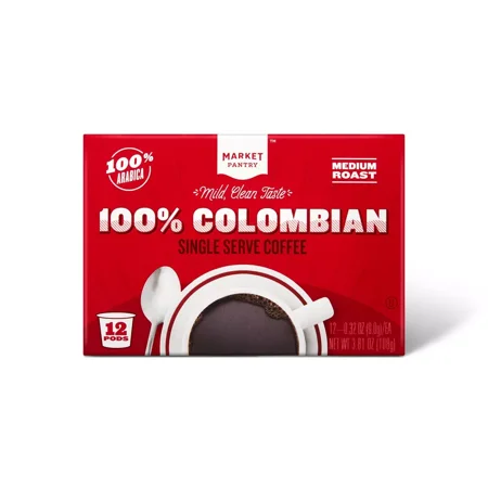 Colombian Medium Roast Coffee - Single Serve Pods - Market Pantry