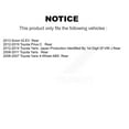 thumbnail image 2 of Kugel Rear Wheel Bearing Hub Assembly 70-512370 for Car Toyota Yaris Prius C Scion iQ, 2 of 11
