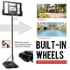Costway Système de Panier de Basket-Ball Portable Réglable en Hauteur Roues Arrière Incassable 2 Filets – image 5 sur 8