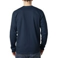 thumbnail image 4 of 8100 Bayside Unisex Long-Sleeve Cotton Tee Pocket Blank Tshirt, 4 of 4