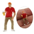 thumbnail image 3 of Wweixi 1/87 Diorama Graffiti Figure Characters Resin People Train Layout boy red 1Set, 3 of 6