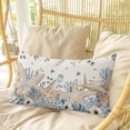 thumbnail image 4 of Blue Beige Coastal Pillow Covers, Linen Long Throw Pillow Case, Beach Starfish Summer Eucalyptus Rustic Holiday Pillow Protector Decorative Cushion Cover for Living Room/Bedroom 12" x 20", 4 of 8