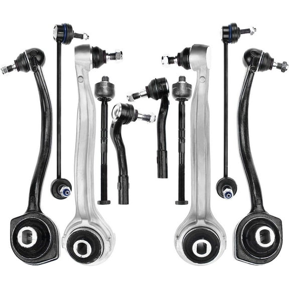 A-Premium 10Pc Front Suspension Kit, Upper & Lower Control Arm, Inner & Outer Tie Rod End, Sway Bar Link, Compatible with Mercedes Benz C230/240/280/320/350 2001-2007 & CLK320/350/500/550 2003-2009