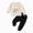 H168-Beige, variant on TOWED22 Toddler Baby Boy Clothes Crewneck Sweatshirt Long Sleeve Print Graphic Shirt with Pants Cute Fall Winter Outfits