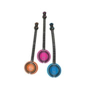 Kole Imports KA792-72 Colorful Inflatable Banjo - Case of 72